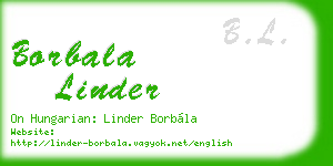 borbala linder business card
