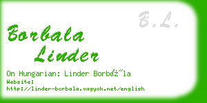 borbala linder business card